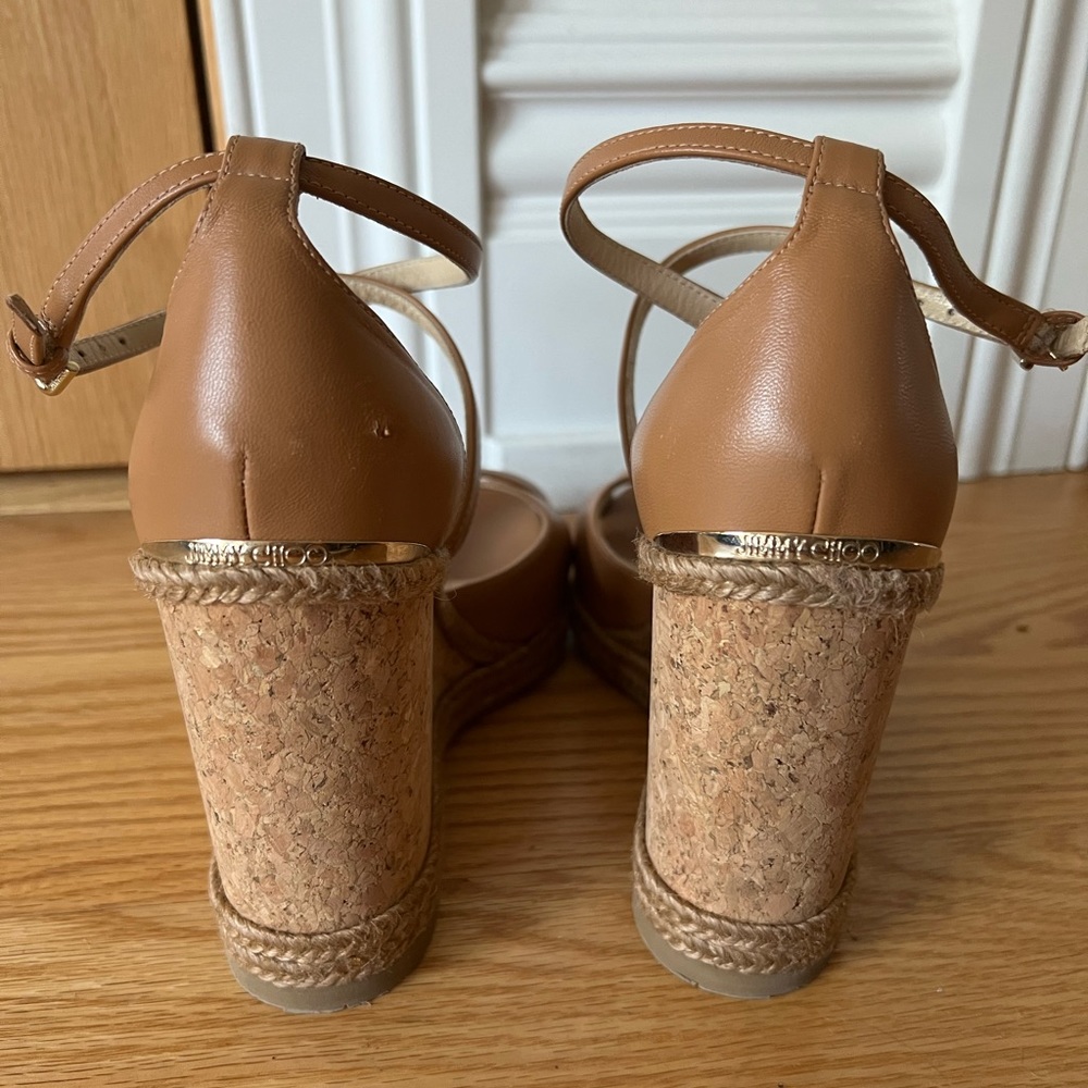 Jimmy Choo Tan Wedges - Picture 6 of 9
